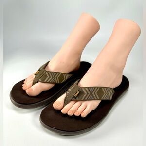 Teva Men's Voya Brown Flip Flops